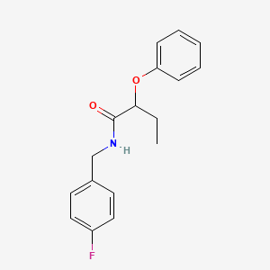 N-[(4-fluorophenyl)methyl]-2-phenoxybutanamide