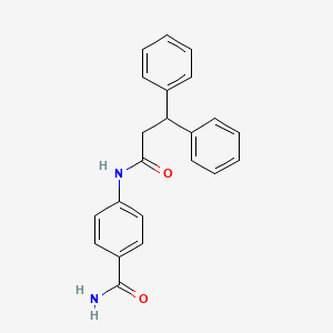 4-[(3,3-Diphenylpropanoyl)amino]benzamide