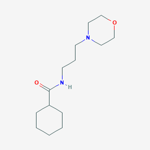 molecular formula C14H26N2O2 B10976308 N-[3-(morpholin-4-yl)propyl]cyclohexanecarboxamide 