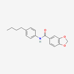 N-(4-butylphenyl)-1,3-benzodioxole-5-carboxamide