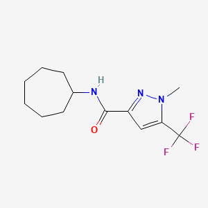 N-cycloheptyl-1-methyl-5-(trifluoromethyl)-1H-pyrazole-3-carboxamide