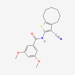 N-(3-cyano-4,5,6,7,8,9-hexahydrocycloocta[b]thiophen-2-yl)-3,5-dimethoxybenzamide