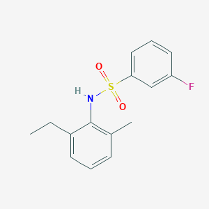 N-(2-ethyl-6-methylphenyl)-3-fluorobenzenesulfonamide