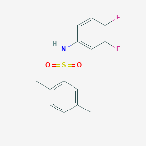 N-(3,4-difluorophenyl)-2,4,5-trimethylbenzenesulfonamide