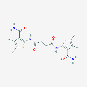 N,N'-bis(3-carbamoyl-4,5-dimethylthiophen-2-yl)butanediamide