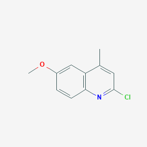 B109769 2-Chloro-6-methoxy-4-methylquinoline CAS No. 6340-55-2