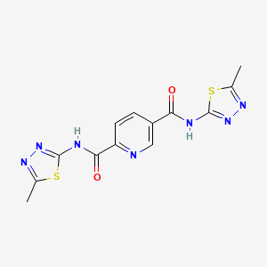 N,N'-bis(5-methyl-1,3,4-thiadiazol-2-yl)pyridine-2,5-dicarboxamide