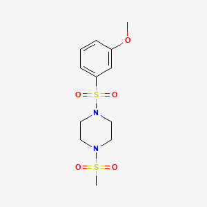 1-[(3-Methoxyphenyl)sulfonyl]-4-(methylsulfonyl)piperazine