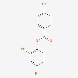 molecular formula C13H7Br3O2 B10976955 2,4-Dibromophenyl 4-bromobenzoate 