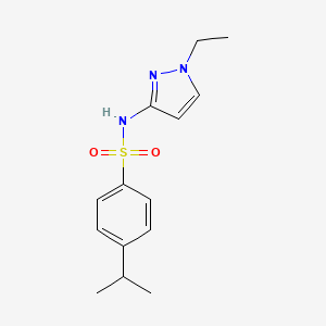 molecular formula C14H19N3O2S B10977047 N-(1-ethyl-1H-pyrazol-3-yl)-4-(propan-2-yl)benzenesulfonamide 