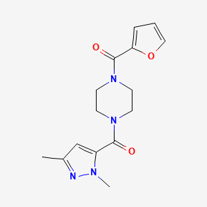 (1,3-dimethyl-1H-pyrazol-5-yl)[4-(furan-2-ylcarbonyl)piperazin-1-yl]methanone