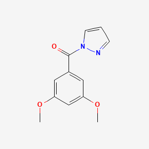 molecular formula C12H12N2O3 B10977132 (3,5-dimethoxyphenyl)(1H-pyrazol-1-yl)methanone 