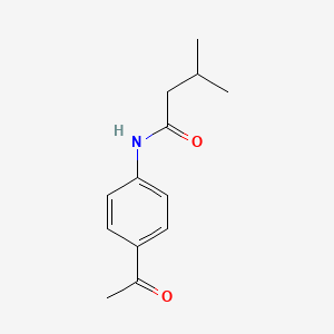 molecular formula C13H17NO2 B10977143 N-(4-acetylphenyl)-3-methylbutanamide 