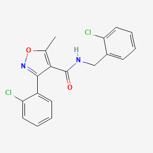 N-(2-chlorobenzyl)-3-(2-chlorophenyl)-5-methyl-1,2-oxazole-4-carboxamide