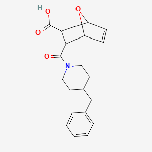 3-[(4-Benzylpiperidin-1-yl)carbonyl]-7-oxabicyclo[2.2.1]hept-5-ene-2-carboxylic acid