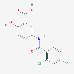 5-{[(2,4-Dichlorophenyl)carbonyl]amino}-2-hydroxybenzoic acid