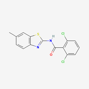 2,6-dichloro-N-(6-methyl-1,3-benzothiazol-2-yl)benzamide