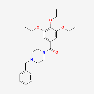 (4-Benzylpiperazin-1-yl)(3,4,5-triethoxyphenyl)methanone