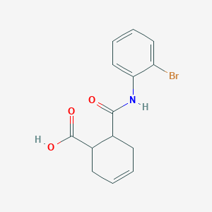 6-[(2-Bromophenyl)carbamoyl]cyclohex-3-ene-1-carboxylic acid