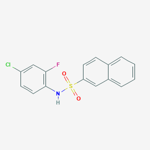 N-(4-chloro-2-fluorophenyl)naphthalene-2-sulfonamide