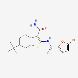 5-bromo-N-(6-tert-butyl-3-carbamoyl-4,5,6,7-tetrahydro-1-benzothiophen-2-yl)furan-2-carboxamide