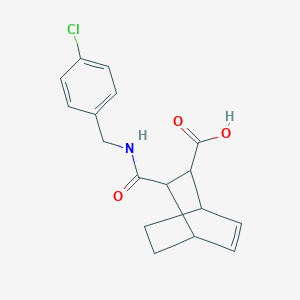 3-[(4-Chlorobenzyl)carbamoyl]bicyclo[2.2.2]oct-5-ene-2-carboxylic acid