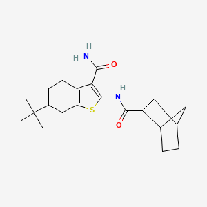 2-[(Bicyclo[2.2.1]hept-2-ylcarbonyl)amino]-6-tert-butyl-4,5,6,7-tetrahydro-1-benzothiophene-3-carboxamide