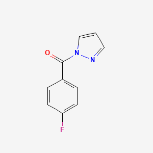 molecular formula C10H7FN2O B10977290 1-(4-fluorobenzoyl)-1H-pyrazole 