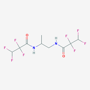 molecular formula C9H10F8N2O2 B10977329 N,N'-propane-1,2-diylbis(2,2,3,3-tetrafluoropropanamide) 