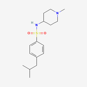 N-(1-methylpiperidin-4-yl)-4-(2-methylpropyl)benzenesulfonamide