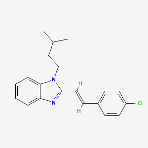 2-[(E)-2-(4-chlorophenyl)ethenyl]-1-(3-methylbutyl)-1H-benzimidazole