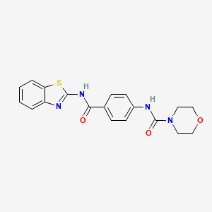 N-{4-[(2E)-1,3-benzothiazol-2(3H)-ylidenecarbamoyl]phenyl}morpholine-4-carboxamide