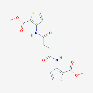 Dimethyl 3,3'-[(1,4-dioxobutane-1,4-diyl)diimino]dithiophene-2-carboxylate