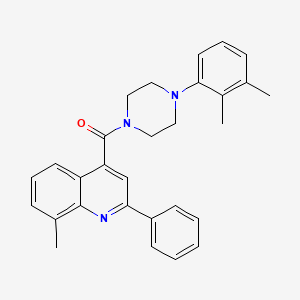 [4-(2,3-Dimethylphenyl)piperazin-1-yl](8-methyl-2-phenylquinolin-4-yl)methanone