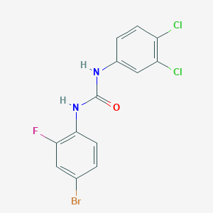 molecular formula C13H8BrCl2FN2O B10977395 N-(4-bromo-2-fluorophenyl)-N'-(3,4-dichlorophenyl)urea 