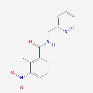 molecular formula C14H13N3O3 B10977405 2-methyl-3-nitro-N-(pyridin-2-ylmethyl)benzamide 