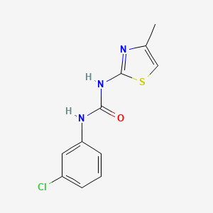 molecular formula C11H10ClN3OS B10977452 N-(3-chlorophenyl)-N'-(4-methyl-1,3-thiazol-2-yl)urea CAS No. 412947-31-0