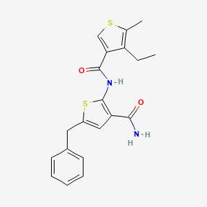 N-(5-benzyl-3-carbamoylthiophen-2-yl)-4-ethyl-5-methylthiophene-3-carboxamide