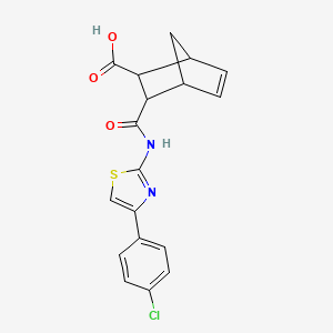 3-{[4-(4-Chlorophenyl)-1,3-thiazol-2-yl]carbamoyl}bicyclo[2.2.1]hept-5-ene-2-carboxylic acid