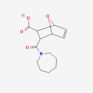 molecular formula C14H19NO4 B10977581 3-(Azepan-1-ylcarbonyl)-7-oxabicyclo[2.2.1]hept-5-ene-2-carboxylic acid 