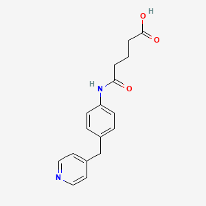 5-Oxo-5-{[4-(pyridin-4-ylmethyl)phenyl]amino}pentanoic acid