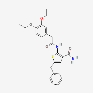 5-Benzyl-2-{[(3,4-diethoxyphenyl)acetyl]amino}-3-thiophenecarboxamide