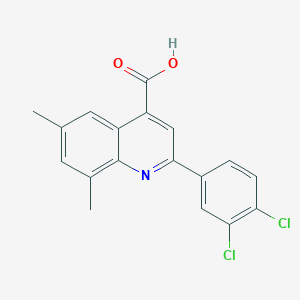 2-(3,4-Dichlorophenyl)-6,8-dimethylquinoline-4-carboxylic acid