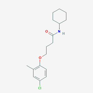 molecular formula C17H24ClNO2 B10977636 4-(4-chloro-2-methylphenoxy)-N-cyclohexylbutanamide 