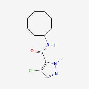 molecular formula C13H20ClN3O B10977669 4-chloro-N-cyclooctyl-1-methyl-1H-pyrazole-5-carboxamide 