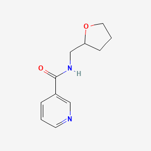 molecular formula C11H14N2O2 B10977684 N-(tetrahydrofuran-2-ylmethyl)pyridine-3-carboxamide 