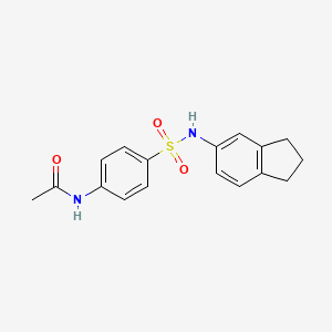 N-[4-(2,3-dihydro-1H-inden-5-ylsulfamoyl)phenyl]acetamide