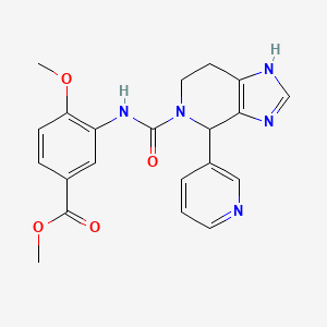 methyl 4-methoxy-3-({[4-(pyridin-3-yl)-1,4,6,7-tetrahydro-5H-imidazo[4,5-c]pyridin-5-yl]carbonyl}amino)benzoate