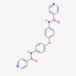 molecular formula C24H18N4O3 B10977840 N,N'-(Oxybis(4,1-phenylene))diisonicotinamide 