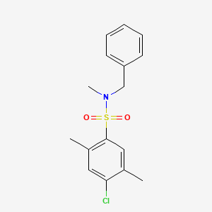 N-benzyl-4-chloro-N,2,5-trimethylbenzenesulfonamide